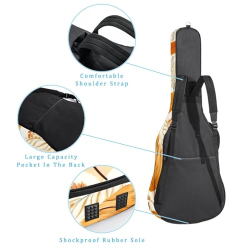 JRHEJTFZ Housse pour guitare acoustique de 1,9 cm d’épaisseur – Imperméable – Durable et élégant – Feuilles de Thanksgiving, Multicolore., 42.9×16.9×4.7 in, Motif imprimé tendance - Les Beatles, Paul McCartney, John Lennon, RIngo Starr, George Harrison JRHEJTFZ Housse pour guitare acoustique de 1,9 cm d'épaisseur - Imperméable - Durable et élégant - Feuilles de Thanksgiving, Multicolore., 42.9x16.9x4.7 in, Motif imprimé tendance – Image 4