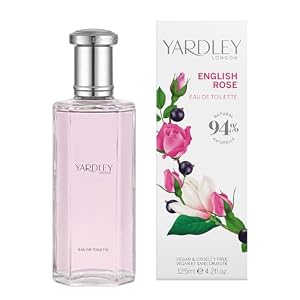 Yardley London English Rose EDT 50 ml | Floral Perfume with Notes of Magnolia and Violet, Fragrant Rose Scent, Long Lasting Eau de Toilette, Vegan, For Women