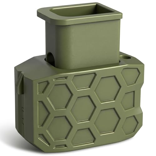 WANPION Magazine Speed Loader for Glock 9mm .40 S&W, Dual-Action Loading and Unloading Tool, Professional Mag Reloader Compatible with Glock 17 19 22 23 26 27 34 45 47, Pineapple Grip Texture(Green)