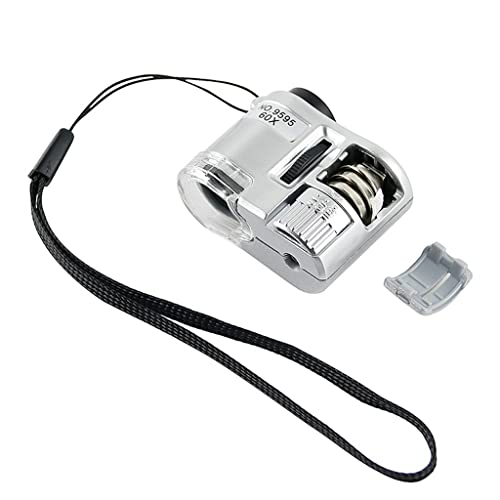 Loupe d'évaluation de bijoux 60x et mini microscope LED