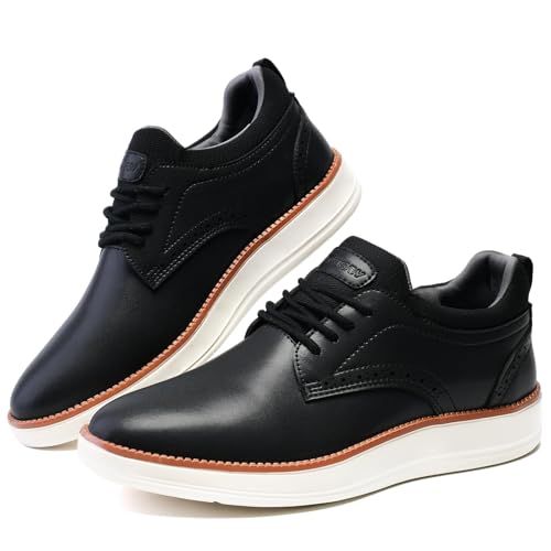 Mens Oxfords Lace-Up Lightweight Casual Busniess Comfortable Dress Shoes for Men