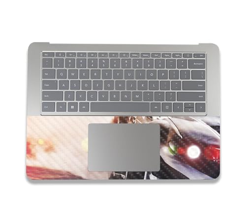Image of MightySkins Carbon Fiber Skin Compatible with Microsoft Surface Laptop Studio 2 (2023) Full Wrap Kit - Headlight Flare | Protective, Durable Textured Carbon Fiber Finish | Made in The USA