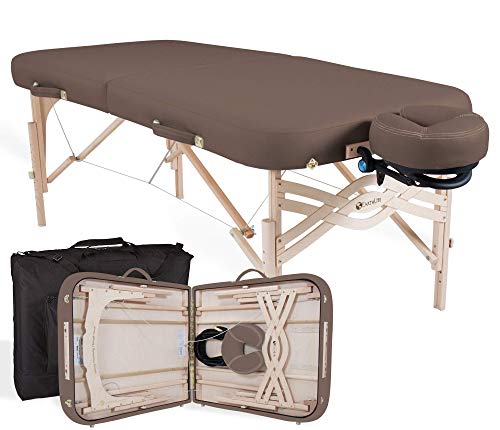 Image of EARTHLITE Premium Portable Massage Table Package SPIRIT - Spa-Level Comfort, Deluxe Cushioning incl. Flex-Rest Face Cradle & Strata Face Pillow, Carry Case (30 /32 inch x 73 inch) - Made in USA