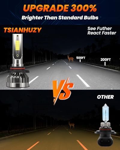 ENJOYAKOM Compatible For 2003 2004 2005 2006 Chevy Silverado 1500 2500 3500HD Fog Lights High Low Kits, 6000K White Powersports Bulb Direct Installation, Pack of 6 - 1
