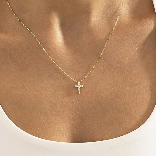 MONOZO Dainty Gold Cross Necklace - image 3