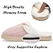 NineCiFun Women's Slip on Fuzzy Slippers Memory Foam House Slippers Outdoor Indoor Warm Plush Bedroom Shoes Scuff with Faux Fur Lining size 7 8 pink