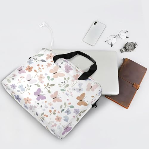 Funda para laptop con diseño mariposas y flores, 13-15.6 pulg. miniatura 6