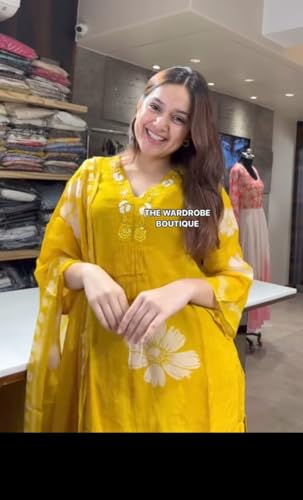 Image of Jatsy Women Pure Cotton Kurta Pant Dupatta Set | Salwar Suit Set For Girls And Women's