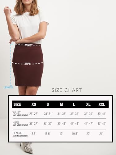 Rekucci Women's Ease Into Comfort Above The Knee Stretch Pencil Skirt - Image 6