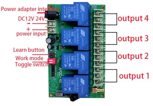 Relais télécommande 12V 24V pour piloter les moteurs et éclairages - 4