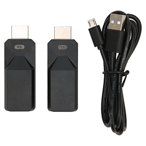 Wireless HDMI Transmitter and Receiver, 1080P 60Hz HDMI Wireless Extender Kit HD Multimedia Interface Extension Adapter for TV Computer