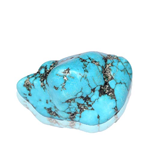 Real Gems Natural Sky Blue Turquoise Rough Stone 79.50 Ct EGL Certified Lapidary Cabbing Raw Rough...