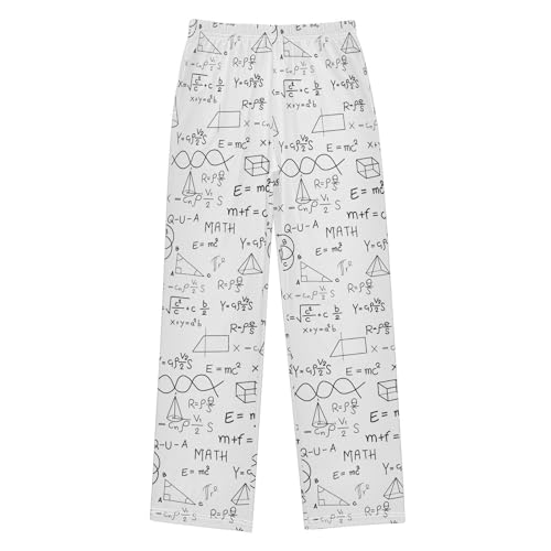 ZZKKO Math Formula Physics Pattern Boys Pants for Kids Jogger Pants with Pockets S-XL