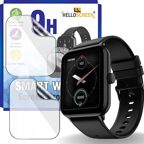 Image of 9H Screen Protector Flexible TPU Screenguard For NOISE COLORFIT HRX SPRINT [1.91 inch] Smartwatch (2 Pack) - Unbreakable Hydrogel TPU Film [ Not A Tempered Glass]