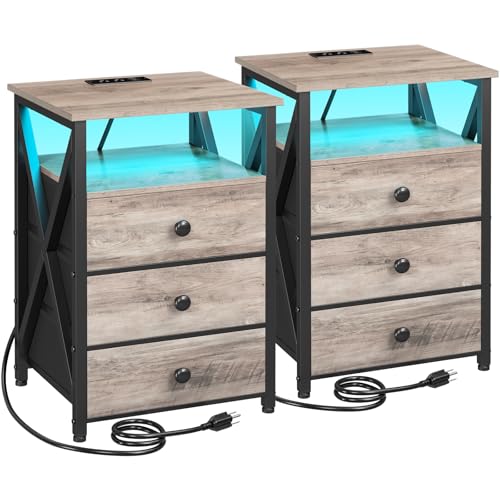 AMHANCIBLE Night Stand Set 2 Only $104.49 (Reg. $169.99) at Amazon