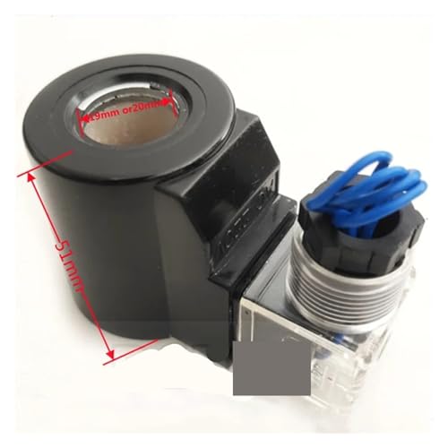 Bobine de solénoïde hydraulique 19mm 220V CA pour valve de commande électrique