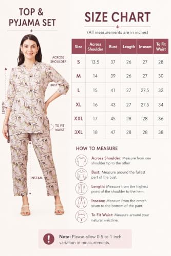 Image of AV2 Women's Maternity Night Suit Set|Nursing|Feeding Printed Tunic & Bottom Coord Set 2426