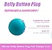 Okueejur 8PCS Belly Button Plug Post Tummy Tuck Belly Button Shaper Belly Button Plug Soft Silicone for Liposuction or Umbilical Hernia Repair Blue