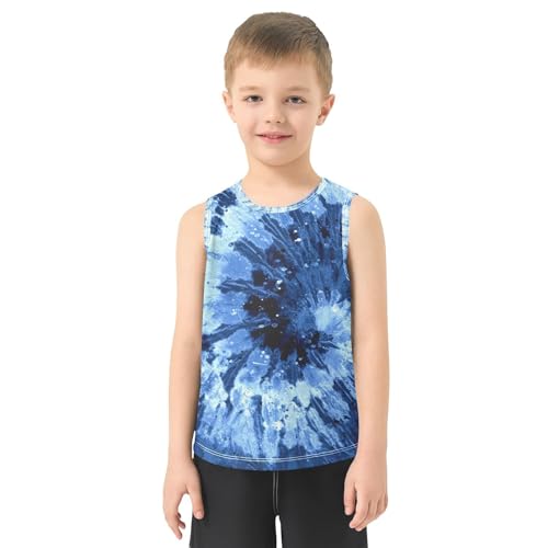 J JOYSAY Blue Red Fiery Dragons Boys Tank Top Sleeveless Muscle Shirts Quick Dry Sport Workout Active Kids T-Shirts 3-15T2