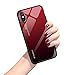 Produktbild Hülle für iPhone X XS,Handyhülle iPhone XS MAX Glashülle [Ultra Hybrid Silikon TPU mit Gradient 9H Panzerglas] iPhone XR Case Cover Tasche Schale Kratzfeste Schutzhülle für iPhone XR(iPhone XS MAX, 5)