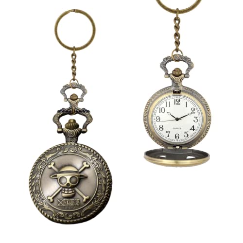 Image of MALKIN One Piece Keychain | Keychain | One Piece | Merch | Pocket Watch Keyring (Bronze)