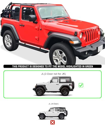 Estribos Laterales 5" Acero Inoxidable Negro HD Ridez Jeep miniatura 6
