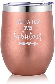 Not a Day Over Fabulous - Funny Birthday, Mother's Day Wine Gifts Ideas