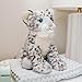 The Petting Zoo Snow Leopard Stuffed Animal, Gifts for Kids, Wild Onez Zoo Animals, Snow Leopard Plush Toy 12 inches