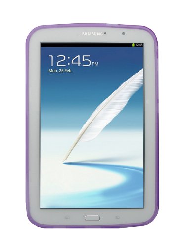 Ishoppingdeals - For Samsung Galaxy Note 8.0 (Gt-N5110) Tablet Tpu Rubber Shell Skin Case Cover, Purple #TOP7
