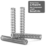 GUNGY Sprężyny ściskające 30 mm sprężyna ze stali nierdzewnej 304 średnica drutu 0,8 mm średnica zewnętrzna 5 mm siła sprężyny 2,7 kg 20 sztuk