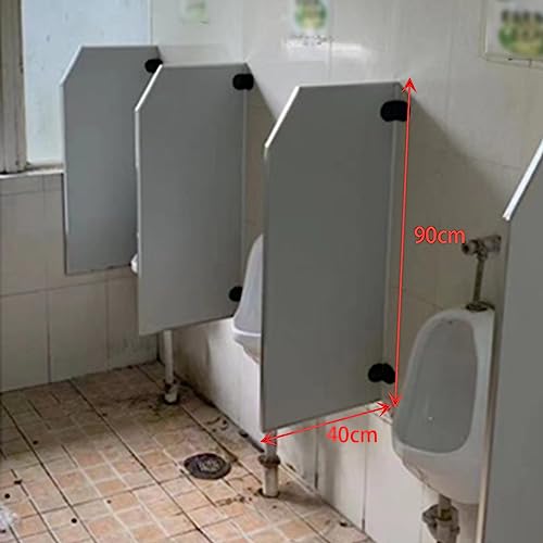 Separador de orinal de pared para baños públicos y colegios 3