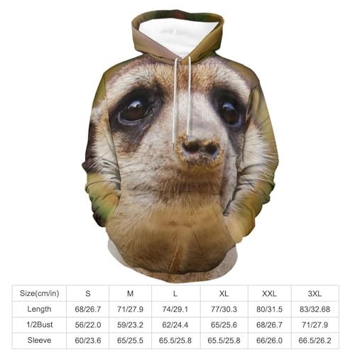 Sweats à capuche Mangouste le pull unisexe idéal contre le froid en taille S