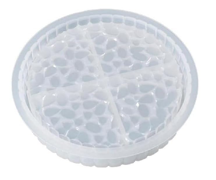 POLYSTORE Coaster Mould I Silicone Gypsum Clouds Epoxy Resin Deep Casting Tray I for Homemade Ornament DIY Art Crafts Jewelry Storage Box Ring Trinket Container Home Table Decoration (Round)-image-37