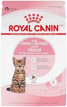 Royal Canin Feline Health Nutrition Spayed/Neutered Kitten Dry Ca...