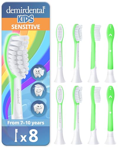 demirdental qpuVwbh Philips Sonicare KidsuVwbhɑΉ - pwbhZVeBu - 7΂10΂܂ł̃uVwbh - O[ - HX6048-8pbNp