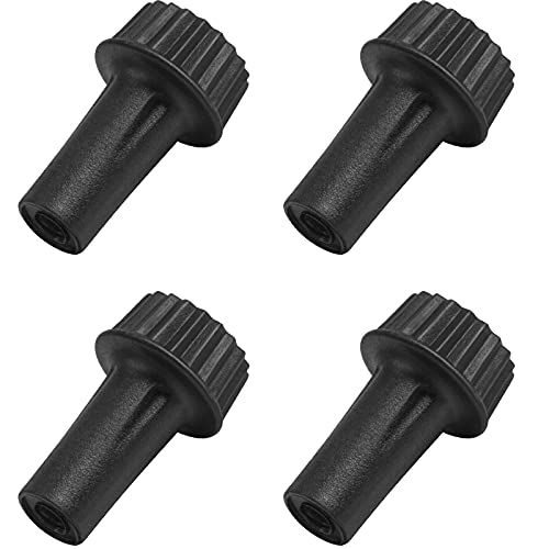 DiCUNO Light Lamp Turn On/Off Switch Knobs Replacement Black Standard Size for Table Lamp 20mm 4 Packs