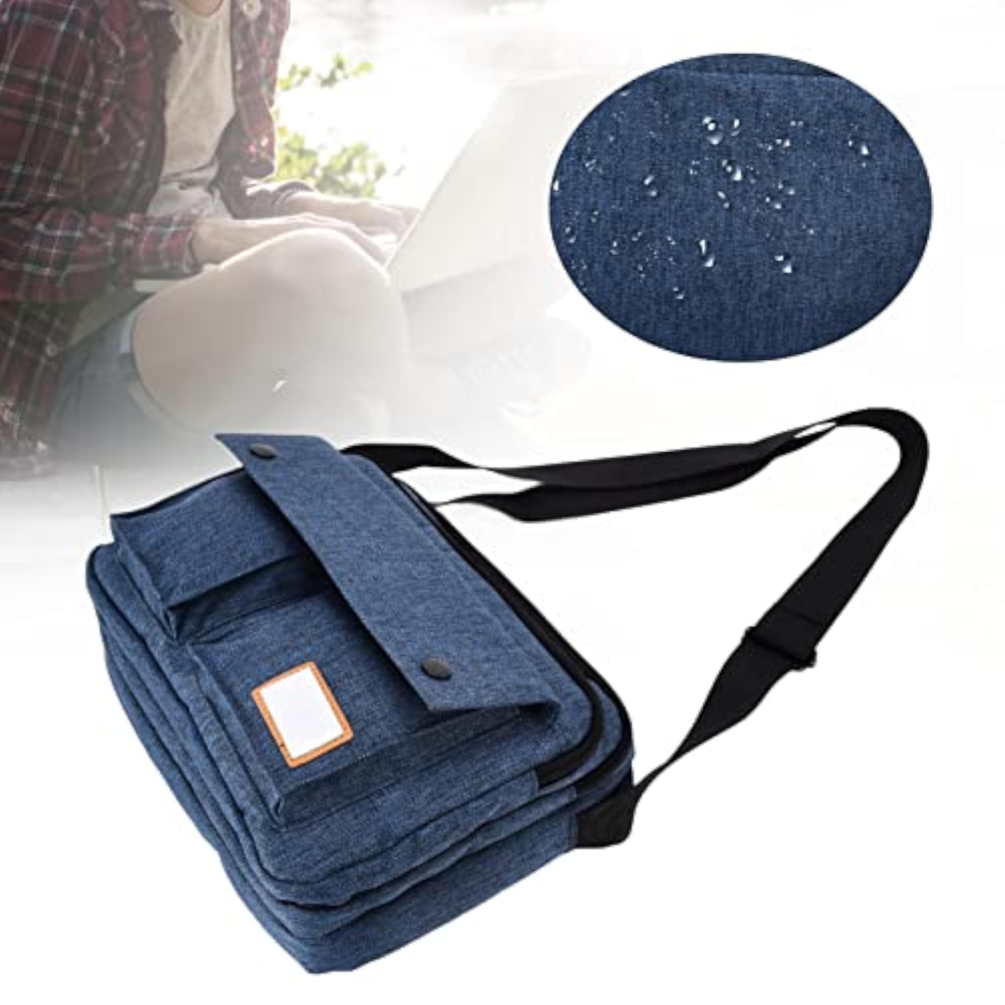 Multifunctional Messenger Shoulder Bag for Travel (Blue)