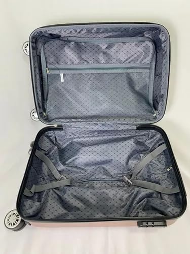 Mala de Bordo Viagem Rígida Rodas 360 º capacidade 10kg Com Zíper Expansível e anti furto com senha