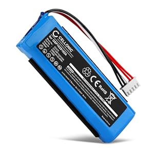 CELLONIC, Speaker battery compatible with JBL Charge 3 (2016) (6000mAh, 3.7V) Ersatzakku GSP1029102A - Version 2
