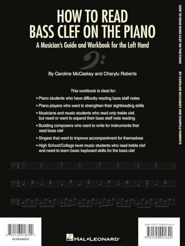 How to Learn Piano with a Focus on Jazz 6 How to Read Bass Clef on the Piano | Left Hand Piano Reading Workbook for Beginners and Music Students | Bass Staff Note Reading Guide and Piano Instruction Book for Sightreading Practice #1