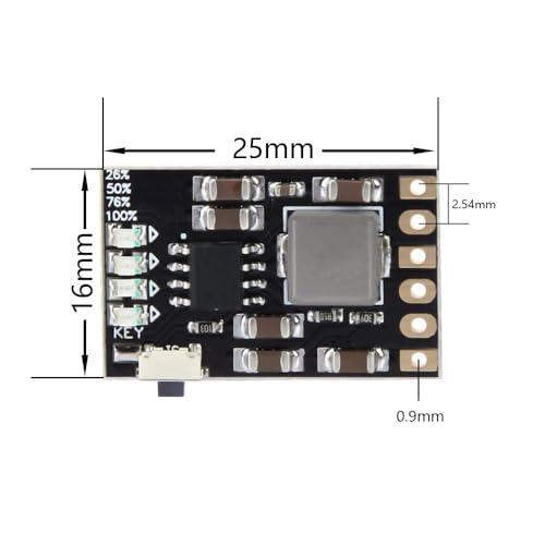 10pcs 5V 2A Laderegler,Lithiumbatterie-Lademodulplatine, 3.7V 4.2V 18650 Lithium Battery Boost Module, Mobile Power Protection Board