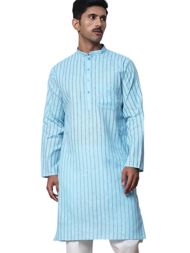 Image of Jompers Men's Cotton Striped Kurtas