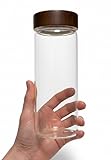 Sixhaven Wide Mouth Glass Storage Jars With 3' Acacia Wood Lids - 6 Pack of 25.3 Oz Airtight Food Storage Containers - Borosilicate Glass Canisters for Kitchen - Pantry Organizers Storage for Coffee