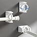 IDOLOVA Retractable Pole Fixator Shower Curtain Rod Bracket for Non-Drilling Strong Adhesive Hooks Towel Rod