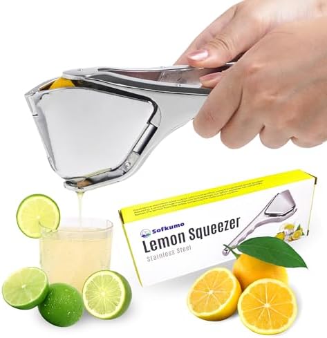 Heavy‑Duty Stainless Steel Lemon Squeezer | Hand Press Citrus Jui...