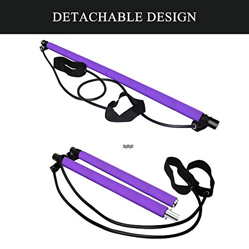 Pilates Rods, Andoer Equipamento de ioga Fitness Sports Pilates Hastes de uso doméstico Corda de ema