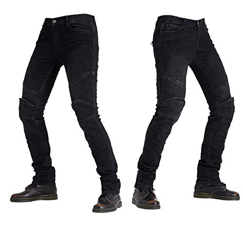 image for Takuey Biker Jeans for Men Motorcycle Riding Pants Reinforce with Aram