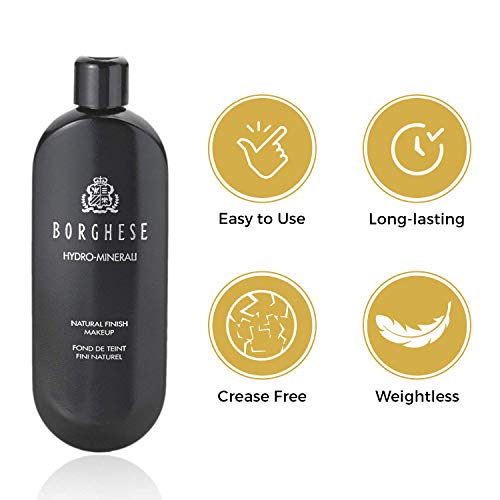 Borghese Hydro-Minerali Foundation Makeup - Biscotto (Light) Natural Finish, Ideal For Light - Normal, Oily Skin #TOP7