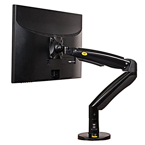 North Bayou NB AV Mount F100A Support d'écran d'ordinateur/TV pour écrans Plats LED LCD 22" à 35" de 3 kg à 9 kg avec 2 hubs USB, Noir