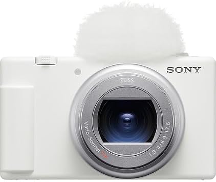 Sony ZV-1 II Vlog Camera for Content Creators and Vloggers (White) with Pixel Advance Accessories & Travel Bundle | ZV1M2/W